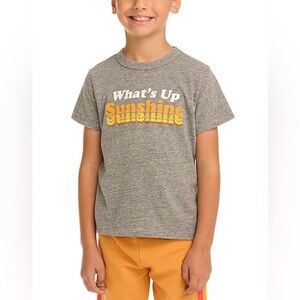 Chaser Sz 8 Gray Graphic T-Shirt - “What's Up Sunshine” 🌞